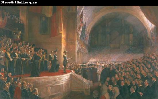 Tom roberts Opening of the First Parliament of the Commonwealth of Australia by H.R.H. The Duke of Cornwall and York